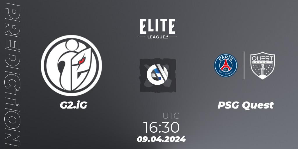 G2.iG vs PSG Quest: Betting TIp, Match Prediction. 09.04.24. Dota 2, Elite League: Round-Robin Stage
