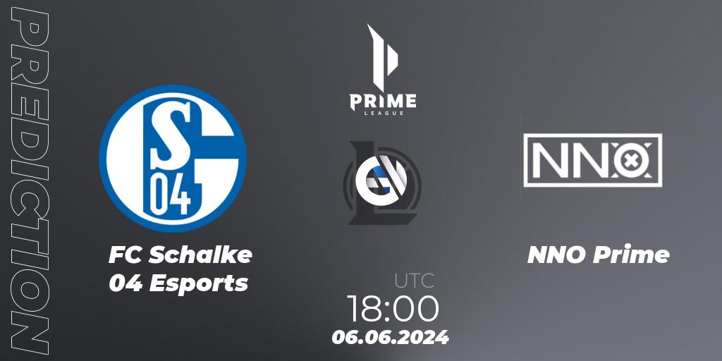 FC Schalke 04 Esports vs NNO Prime: Betting TIp, Match Prediction. 06.06.2024 at 18:00. LoL, Prime League Summer 2024