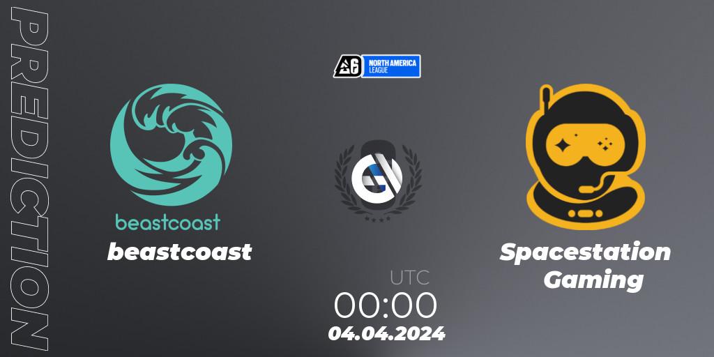 beastcoast vs Spacestation Gaming: Betting TIp, Match Prediction. 04.04.24. Rainbow Six, North America League 2024 - Stage 1