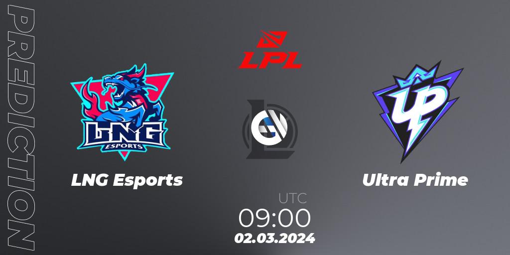 LNG Esports vs Ultra Prime: Betting TIp, Match Prediction. 02.03.24. LoL, LPL Spring 2024 - Group Stage