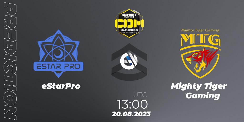 eStarPro vs Mighty Tiger Gaming: Betting TIp, Match Prediction. 20.08.23. Call of Duty, China Masters 2023 S6 - Stage 2