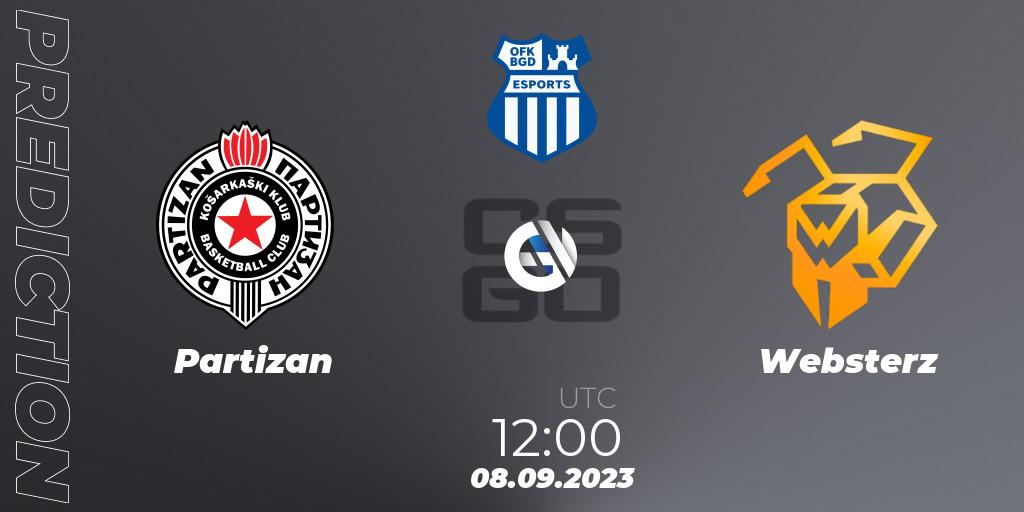 Partizan vs Websterz: Betting TIp, Match Prediction. 08.09.23. CS2 (CS:GO), OFK BGD Esports Series #1