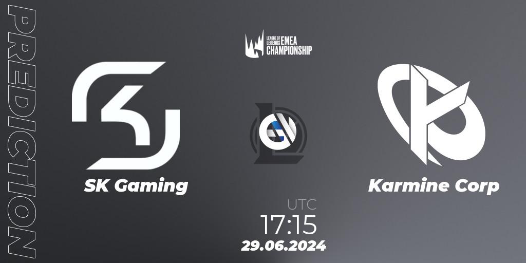 SK Gaming vs Karmine Corp: Betting TIp, Match Prediction. 29.06.2024 at 17:15. LoL, LEC Summer 2024 - Regular Season