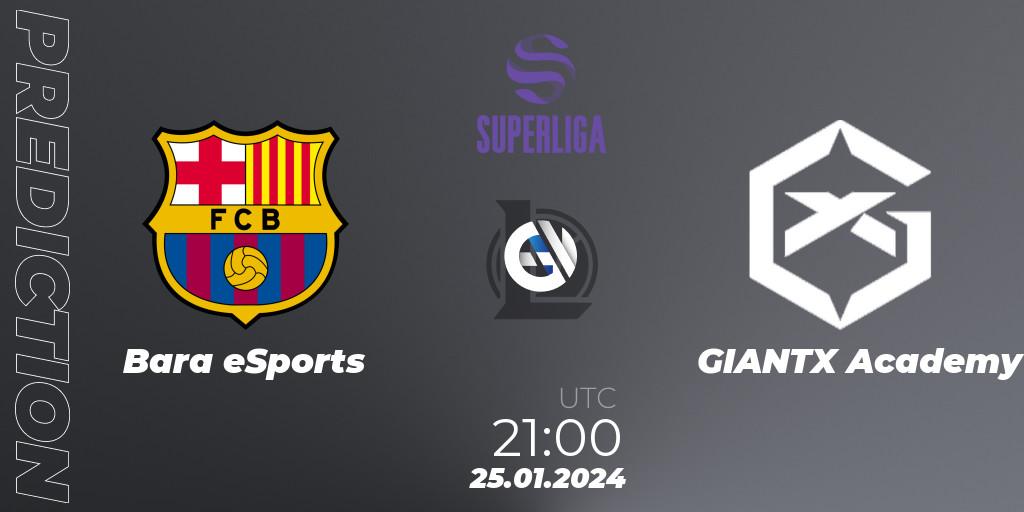 Barça eSports vs GIANTX Academy: Betting TIp, Match Prediction. 25.01.2024 at 21:00. LoL, Superliga Spring 2024 - Group Stage