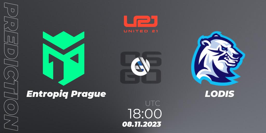 Entropiq Prague vs LODIS: Betting TIp, Match Prediction. 08.11.23. CS2 (CS:GO), United21 Season 7: Division 2