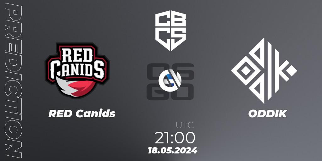 RED Canids vs ODDIK: Betting TIp, Match Prediction. 18.05.2024 at 21:00. Counter-Strike (CS2), CBCS Season 4