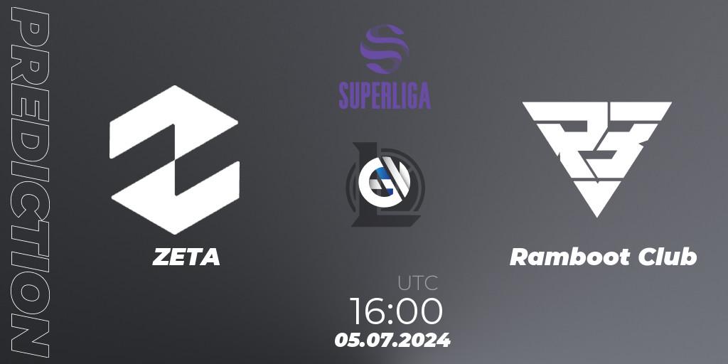 ZETA vs Ramboot Club: Betting TIp, Match Prediction. 05.07.2024 at 16:00. LoL, LVP Superliga Summer 2024