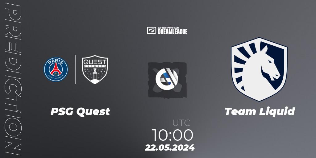 PSG Quest vs Team Liquid: Betting TIp, Match Prediction. 22.05.2024 at 10:00. Dota 2, DreamLeague Season 23