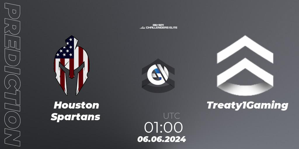 Houston Spartans vs Treaty1Gaming: Betting TIp, Match Prediction. 06.06.2024 at 00:00. Call of Duty, Call of Duty Challengers 2024 - Elite 3: NA
