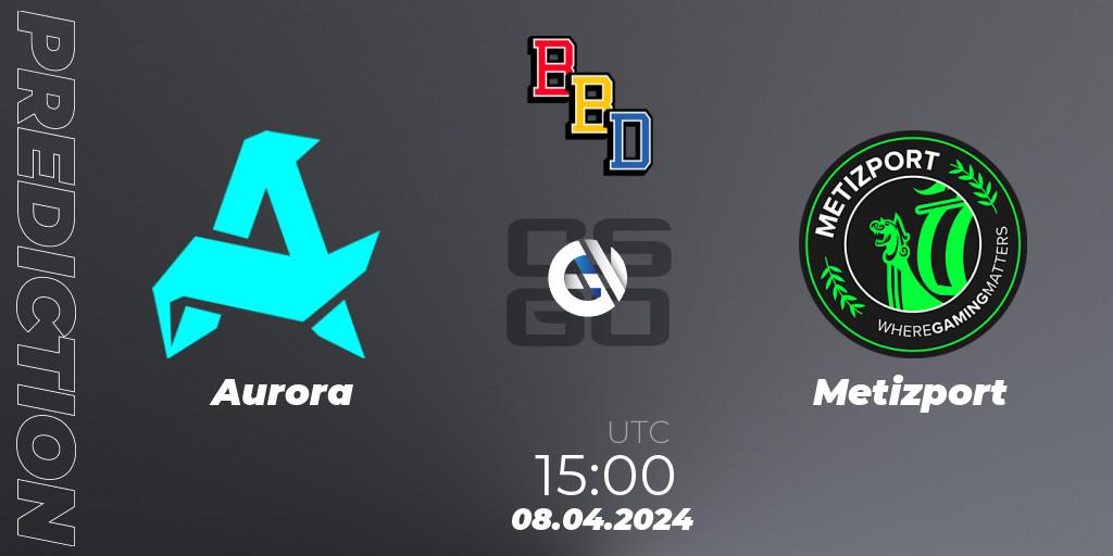 Aurora vs Metizport: Betting TIp, Match Prediction. 08.04.24. CS2 (CS:GO), BetBoom Dacha Belgrade 2024: European Qualifier