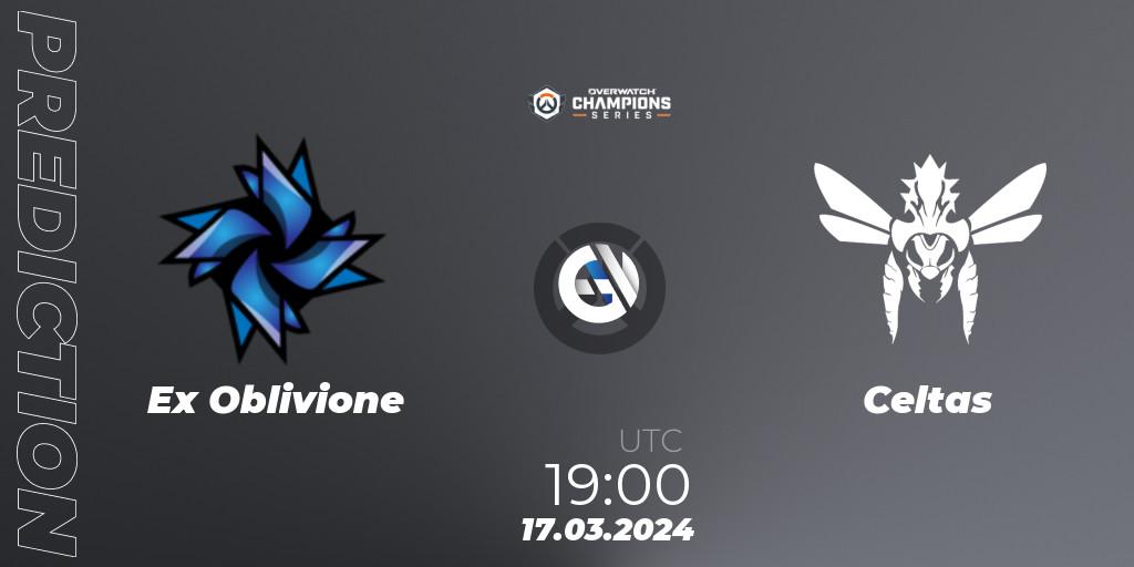 Ex Oblivione vs Celtas: Betting TIp, Match Prediction. 17.03.24. Overwatch, Overwatch Champions Series 2024 - EMEA Stage 1 Group Stage
