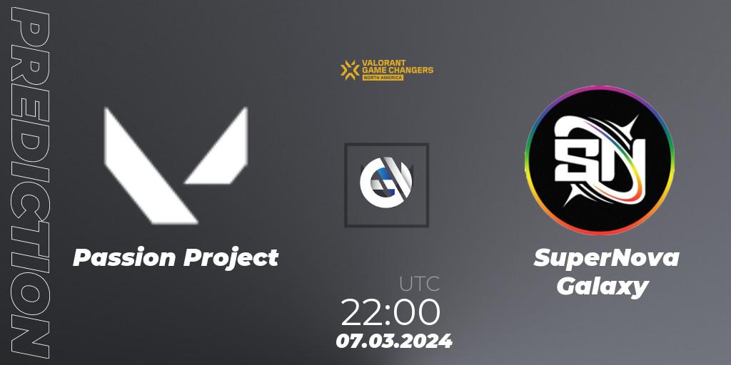 Passion Project vs SuperNova Galaxy: Betting TIp, Match Prediction. 08.03.24. VALORANT, VCT 2024: Game Changers North America Series Series 1