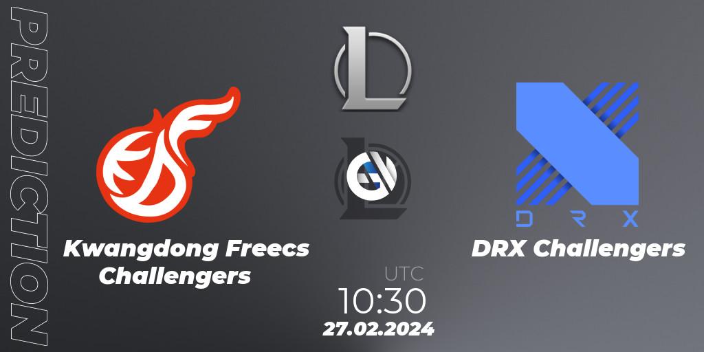 Kwangdong Freecs Challengers vs DRX Challengers: Betting TIp, Match Prediction. 27.02.24. LoL, LCK Challengers League 2024 Spring - Group Stage
