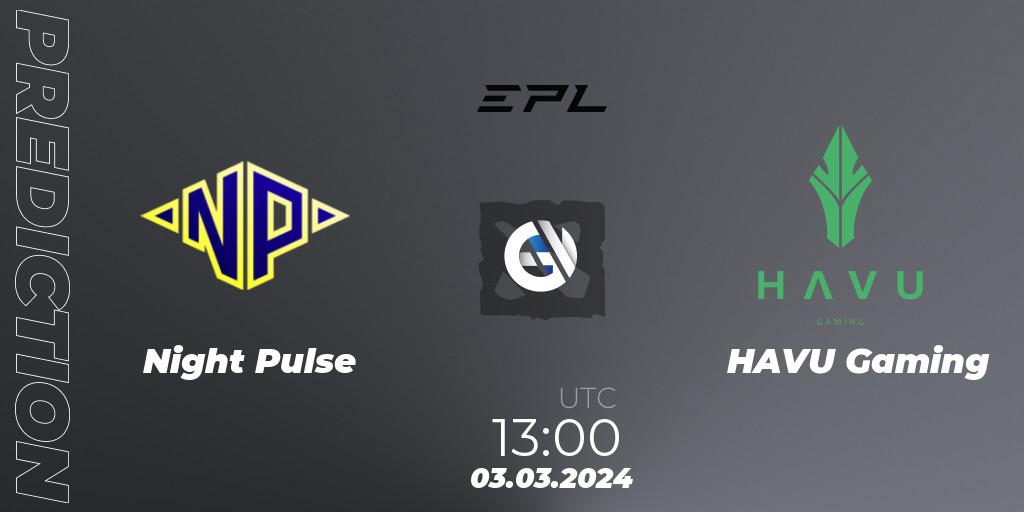 Night Pulse vs HAVU Gaming: Betting TIp, Match Prediction. 03.03.24. Dota 2, European Pro League Season 17: Division 2