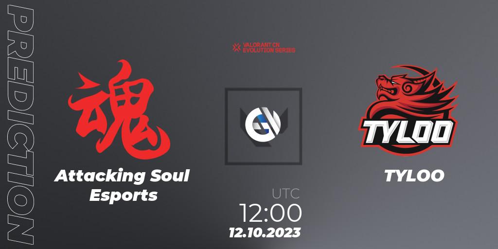 Attacking Soul Esports vs TYLOO: Betting TIp, Match Prediction. 12.10.23. VALORANT, VALORANT China Evolution Series Act 2: Selection - Play-In