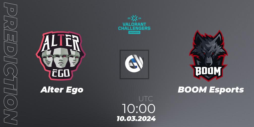 Alter Ego vs BOOM Esports: Betting TIp, Match Prediction. 10.03.24. VALORANT, VALORANT Challengers Indonesia 2024: Split 1