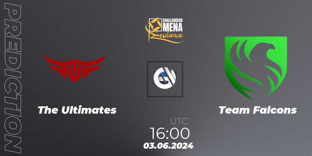 The Ultimates vs Team Falcons: Betting TIp, Match Prediction. 03.06.2024 at 16:00. VALORANT, VALORANT Challengers 2024 MENA: Resilience Split 2 - GCC and Iraq