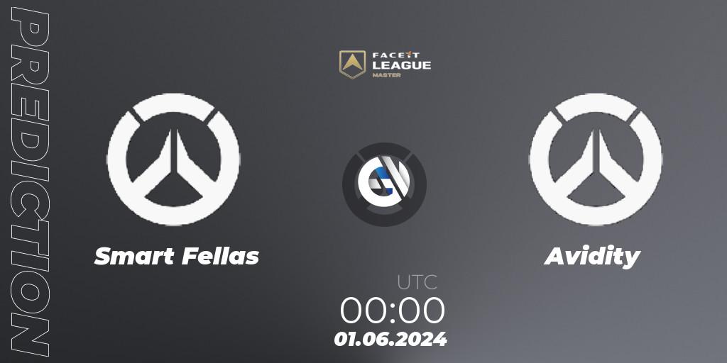 Smart Fellas vs Avidity: Betting TIp, Match Prediction. 01.06.2024 at 00:00. Overwatch, FACEIT League Season 1 - NA Master Road to EWC