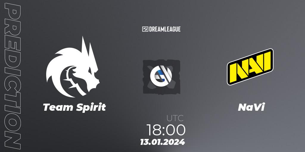 Team Spirit vs NaVi: Betting TIp, Match Prediction. 13.01.24. Dota 2, DreamLeague Season 22: Eastern Europe Closed Qualifier