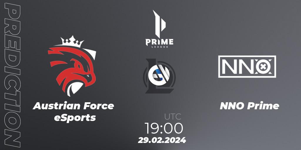 Austrian Force eSports vs NNO Prime: Betting TIp, Match Prediction. 29.02.24. LoL, Prime League Spring 2024 - Group Stage