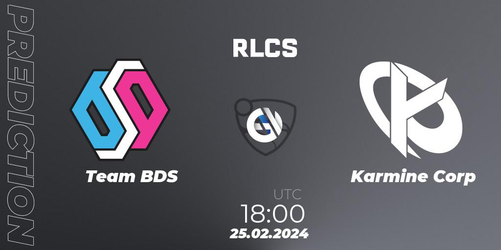 Team BDS vs Karmine Corp: Betting TIp, Match Prediction. 25.02.24. Rocket League, RLCS 2024 - Major 1: Europe Open Qualifier 2