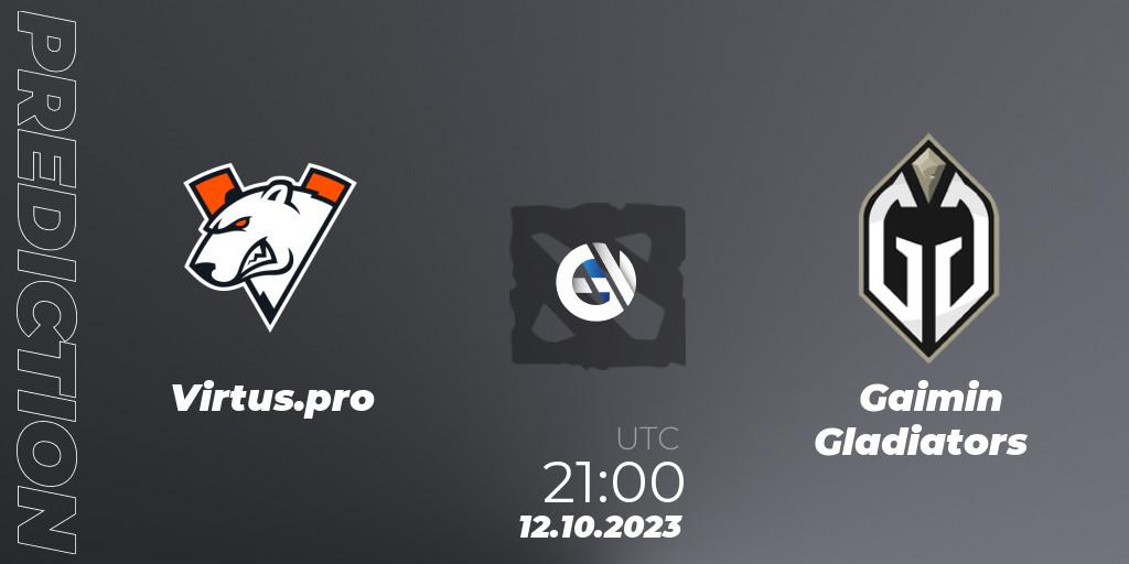 Virtus.pro vs Gaimin Gladiators: Betting TIp, Match Prediction. 12.10.23. Dota 2, The International 2023 - Group Stage