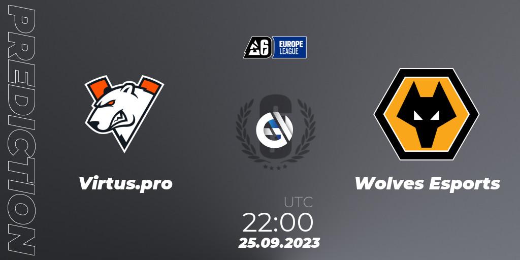 Virtus.pro vs Wolves Esports: Betting TIp, Match Prediction. 25.09.2023 at 16:00. Rainbow Six, Europe League 2023 - Stage 2