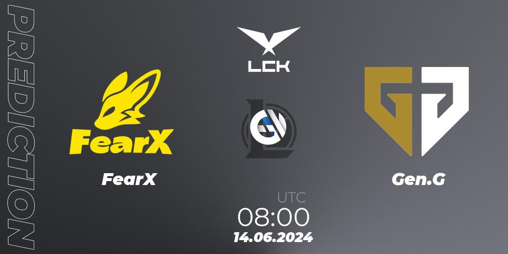 FearX vs Gen.G: Betting TIp, Match Prediction. 01.08.2024 at 10:30. LoL, LCK Summer 2024 Group Stage