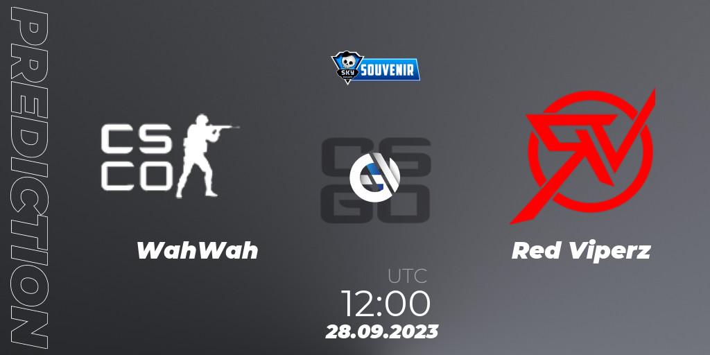 WahWah vs Red Viperz: Betting TIp, Match Prediction. 28.09.2023 at 15:00. Counter-Strike (CS2), Skyesports Souvenir 2023
