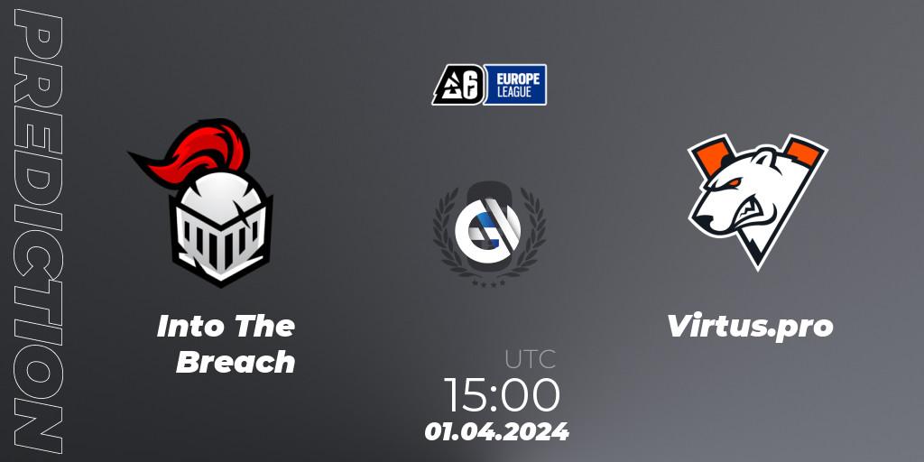 Into The Breach vs Virtus.pro: Betting TIp, Match Prediction. 01.04.24. Rainbow Six, Europe League 2024 - Stage 1
