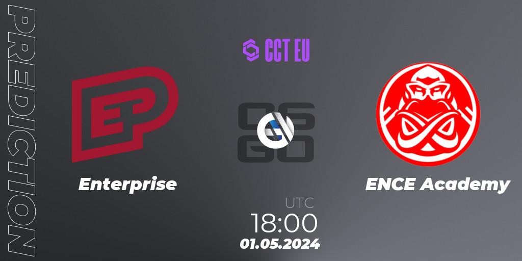 Enterprise vs ENCE Academy: Betting TIp, Match Prediction. 01.05.2024 at 18:00. Counter-Strike (CS2), CCT Season 2 Europe Series 2 
