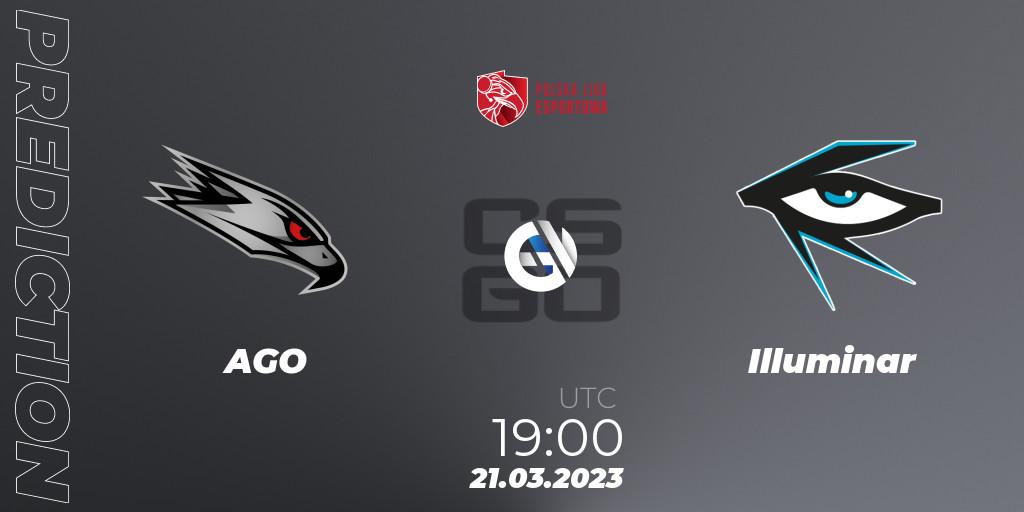 AGO vs Illuminar: Betting TIp, Match Prediction. 21.03.23. CS2 (CS:GO), Polska Liga Esportowa 2023: Split #1