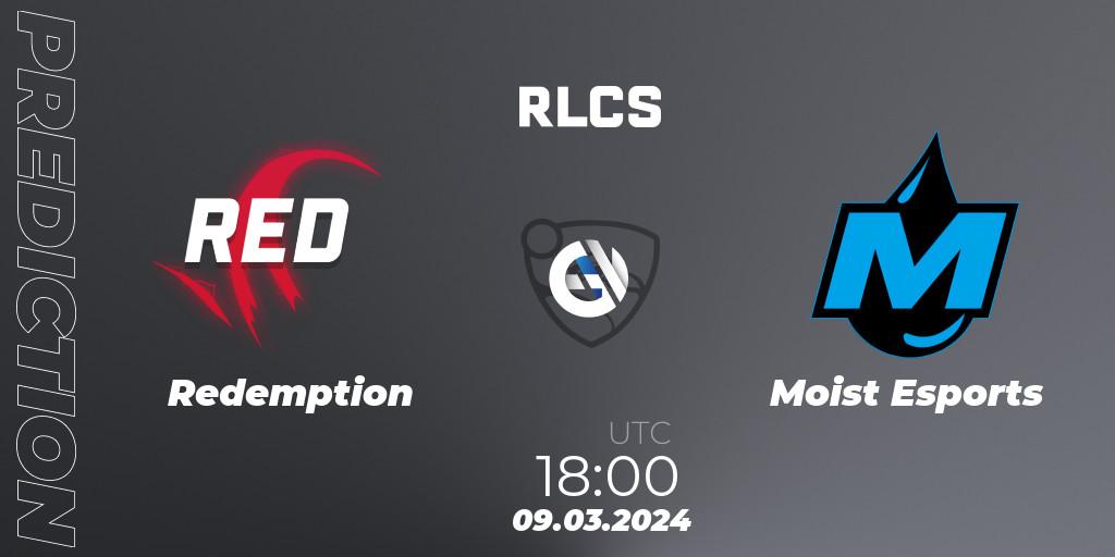 Redemption vs Moist Esports: Betting TIp, Match Prediction. 09.03.24. Rocket League, RLCS 2024 - Major 1: Europe Open Qualifier 3