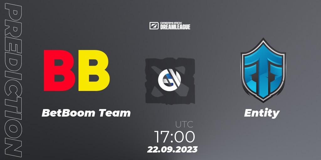 BetBoom Team vs Entity: Betting TIp, Match Prediction. 22.09.2023 at 17:28. Dota 2, DreamLeague Season 21