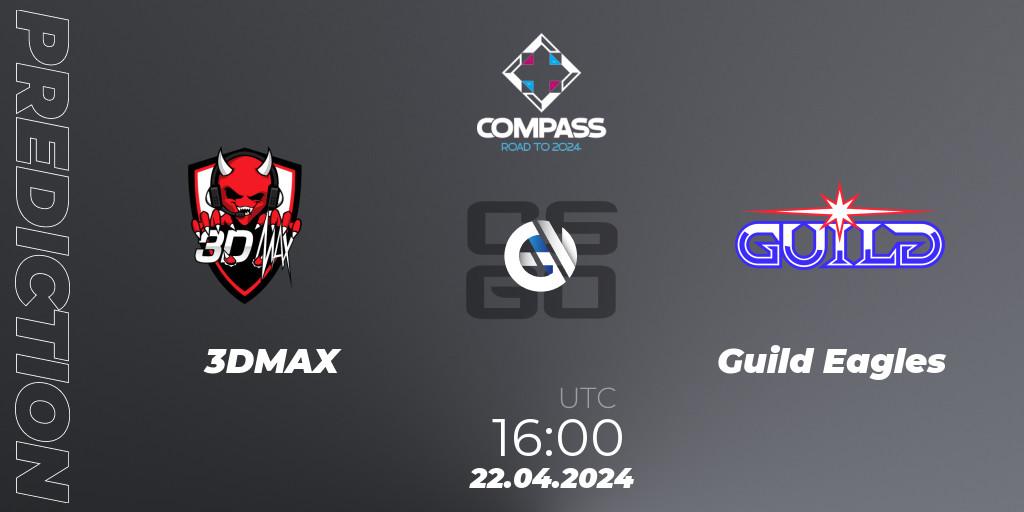 3DMAX vs Guild Eagles: Betting TIp, Match Prediction. 22.04.2024 at 16:00. Counter-Strike (CS2), YaLLa Compass Spring 2024