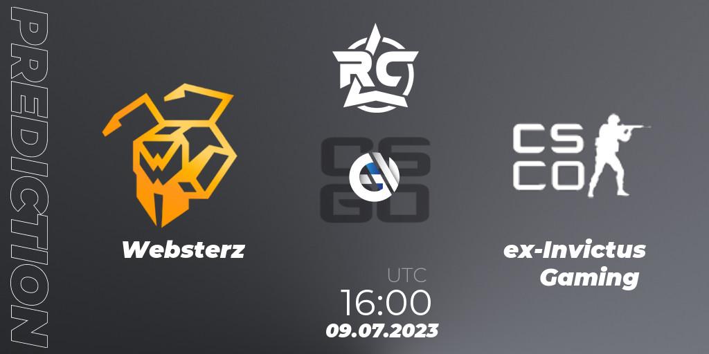 Websterz vs ex-Invictus Gaming: Betting TIp, Match Prediction. 09.07.2023 at 16:00. Counter-Strike (CS2), Russian Cybersport League 2023: Regular Season