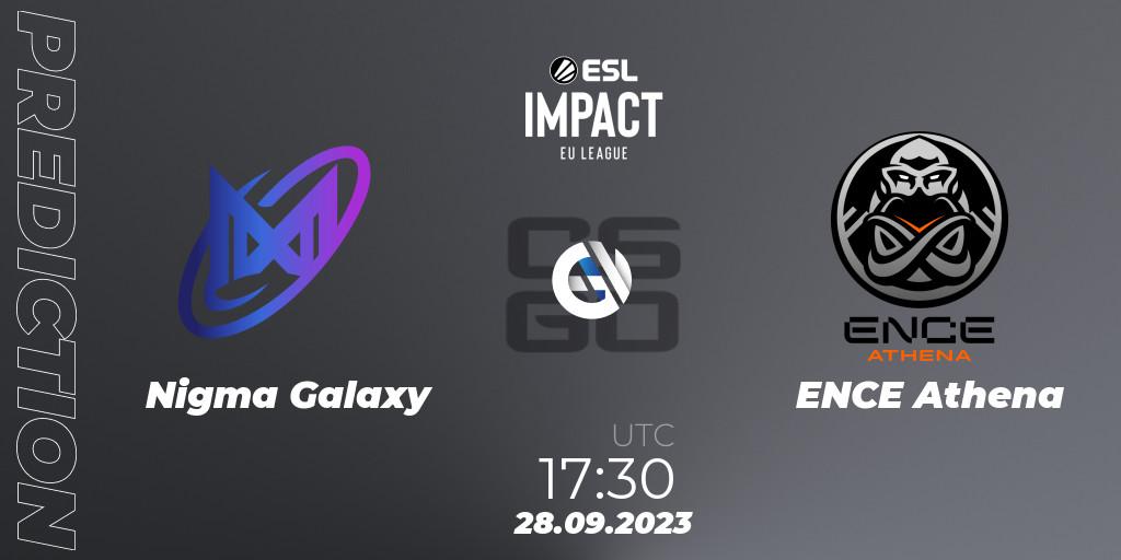 Nigma Galaxy vs ENCE Athena: Betting TIp, Match Prediction. 28.09.23. CS2 (CS:GO), ESL Impact League Season 4: European Division