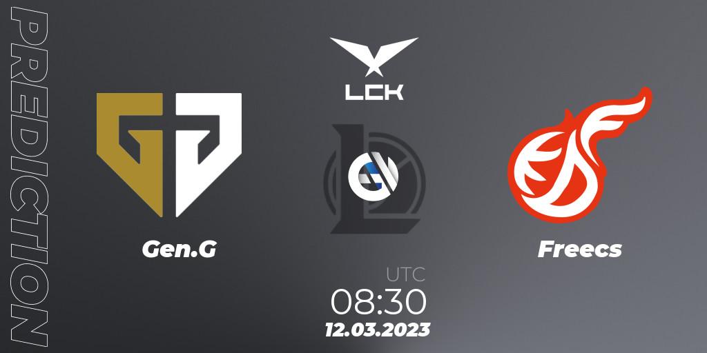 Gen.G vs Freecs: Betting TIp, Match Prediction. 12.03.23. LoL, LCK Spring 2023 - Group Stage