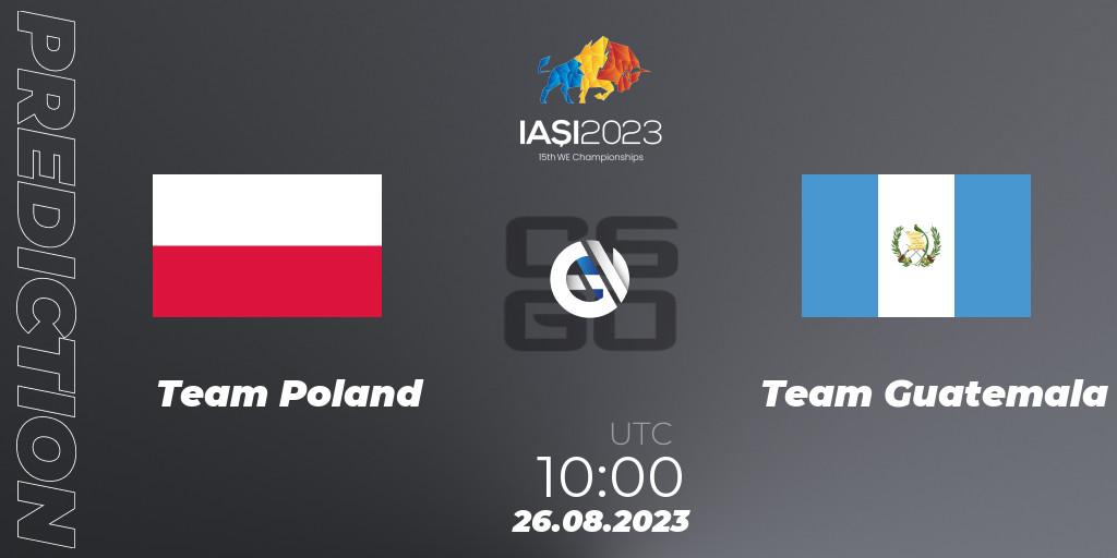 Team Poland vs Team Guatemala: Betting TIp, Match Prediction. 26.08.23. CS2 (CS:GO), IESF World Esports Championship 2023