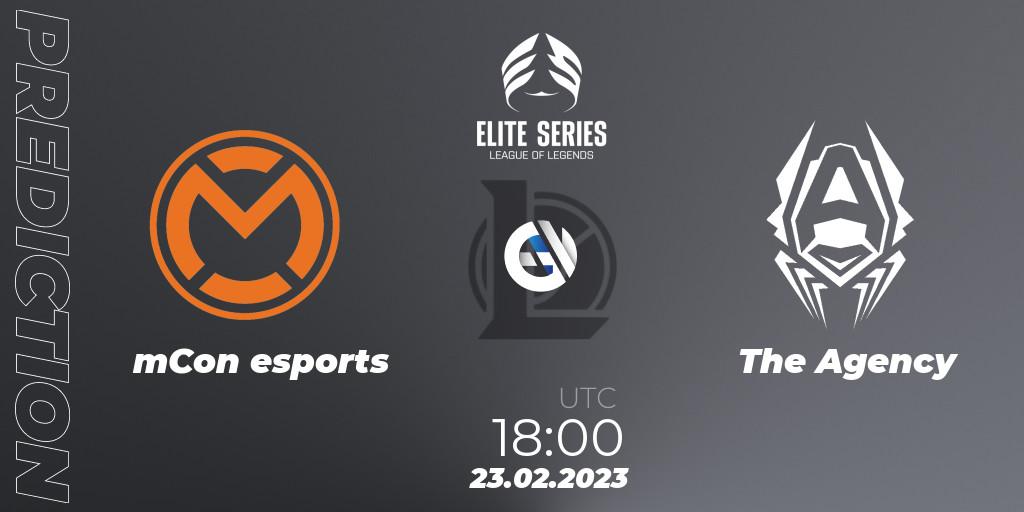 mCon esports vs The Agency: Betting TIp, Match Prediction. 23.02.23. LoL, Elite Series Spring 2023 - Group Stage
