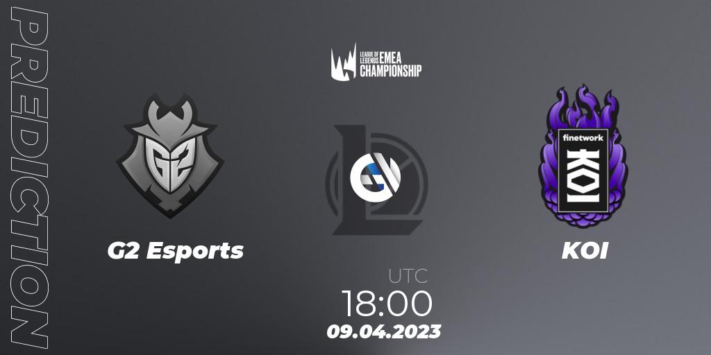 G2 Esports vs KOI: Betting TIp, Match Prediction. 09.04.23. LoL, LEC Spring 2023 - Group Stage