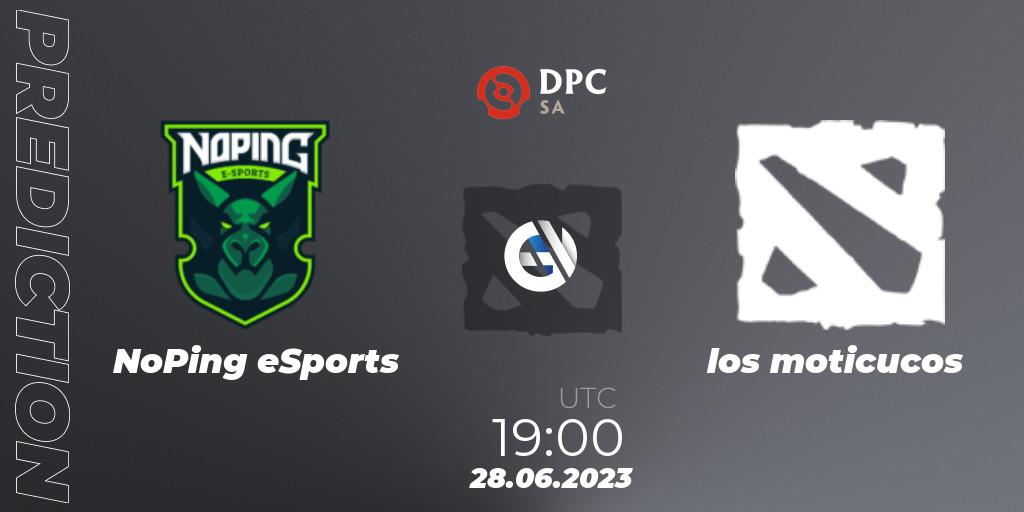 NoPing eSports vs los moticucos: Betting TIp, Match Prediction. 28.06.23. Dota 2, DPC 2023 Tour 3: SA Division II (Lower)