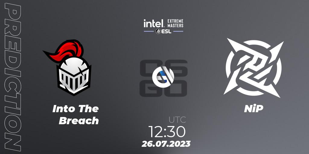 Into The Breach vs NiP: Betting TIp, Match Prediction. 26.07.2023 at 12:30. Counter-Strike (CS2), IEM Cologne 2023 - Play-In