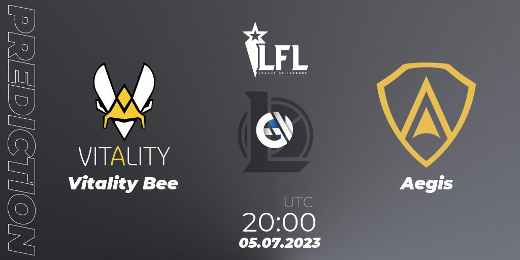 Vitality Bee vs Aegis: Betting TIp, Match Prediction. 05.07.23. LoL, LFL Summer 2023 - Group Stage