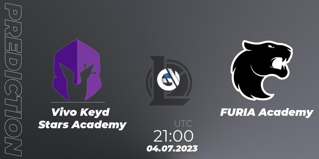 Vivo Keyd Stars Academy vs FURIA Academy: Betting TIp, Match Prediction. 04.07.23. LoL, CBLOL Academy Split 2 2023 - Group Stage