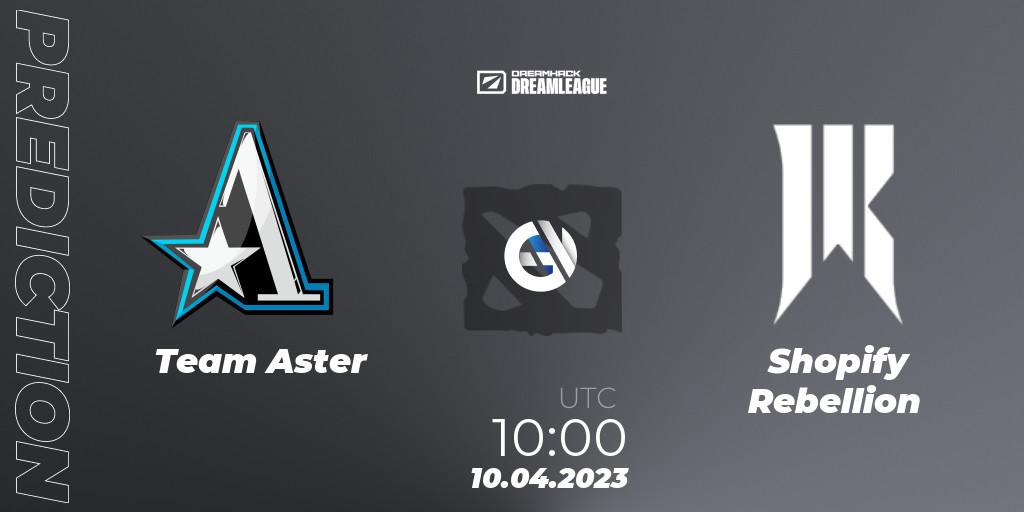 Team Aster vs Shopify Rebellion: Betting TIp, Match Prediction. 10.04.23. Dota 2, DreamLeague Season 19 - Group Stage 1