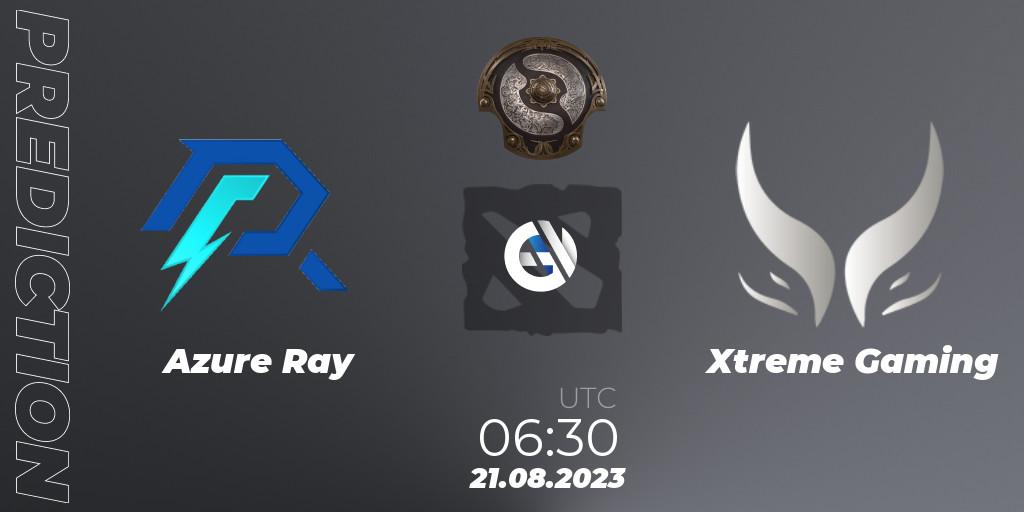 Azure Ray vs Xtreme Gaming: Betting TIp, Match Prediction. 21.08.23. Dota 2, The International 2023 - China Qualifier