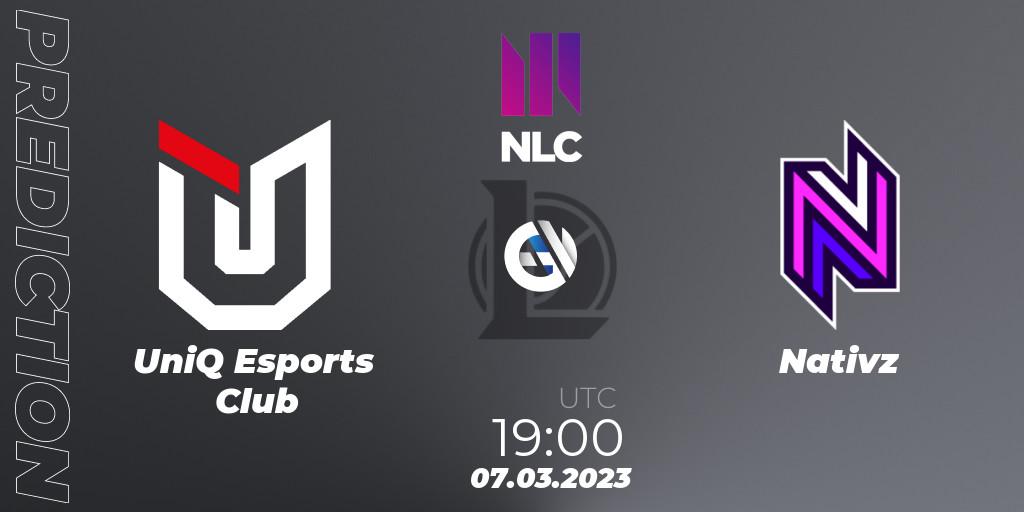 UniQ Esports Club vs Nativz: Betting TIp, Match Prediction. 07.03.23. LoL, NLC 1st Division Spring 2023