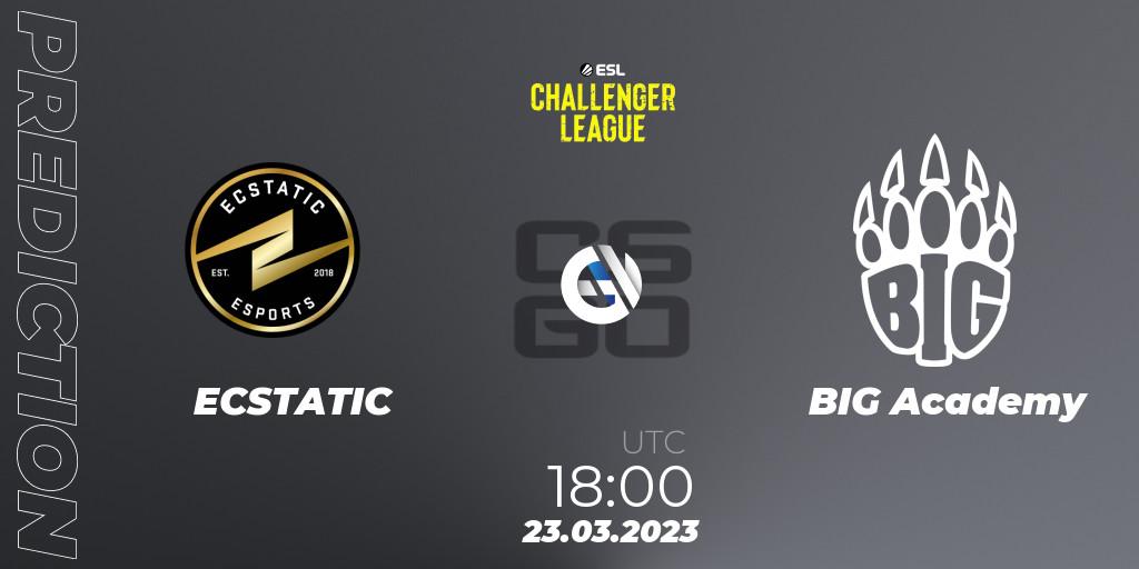 ECSTATIC vs BIG Academy: Betting TIp, Match Prediction. 23.03.23. CS2 (CS:GO), ESL Challenger League Season 44 Relegation: Europe