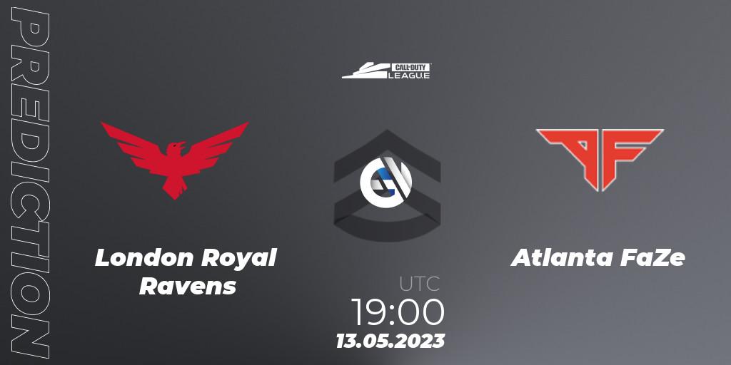 London Royal Ravens vs Atlanta FaZe: Betting TIp, Match Prediction. 13.05.2023 at 19:00. Call of Duty, Call of Duty League 2023: Stage 5 Major Qualifiers